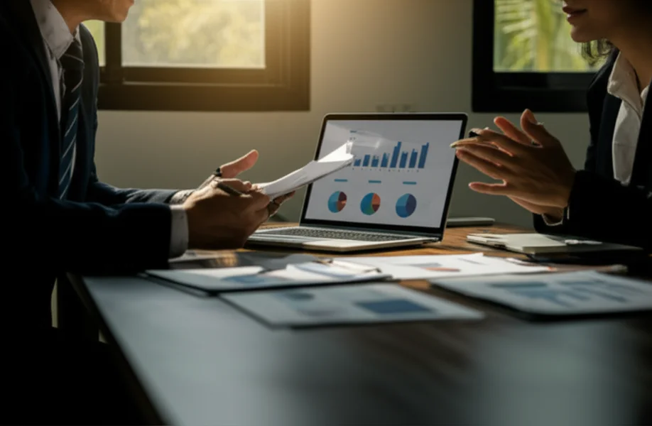 Business valuation meeting